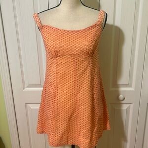 Free People Berry Kiss Mini Dress white peach combo